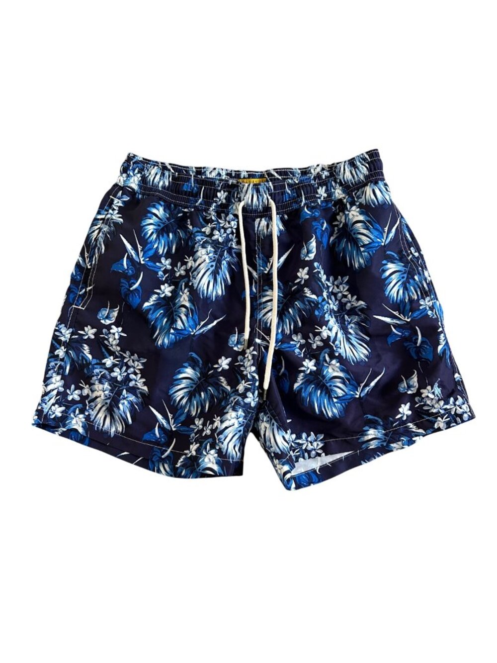 Polo Ralph Lauren Men's Sz M Tropical Floral Swim Trunks Elastic Waist